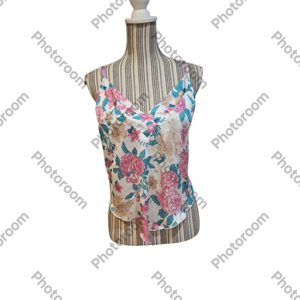 FreePeople Intimately Let Me Love FloralMulticolor VNeck CamisoleTank Top SizeSP